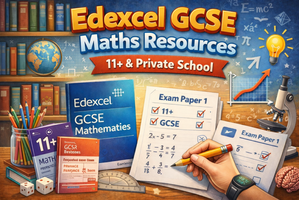 Edexcel GCSE Maths Resources: 11+ & Private School