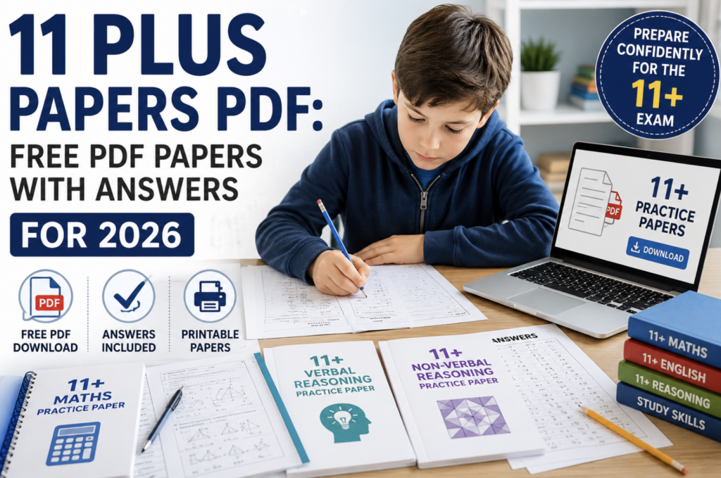 11 Plus Papers PDF: Free PDF Papers With Answers for 2026