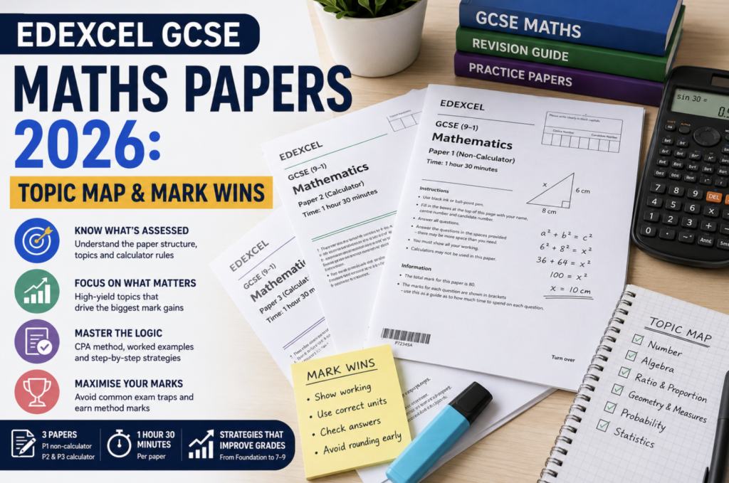 Edexcel GCSE maths papers 2026: topic map & mark wins